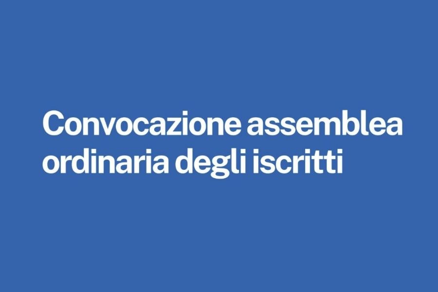 Clicca per accedere all'articolo Convocazione Assemblea Ordinaria degli Iscritti: Bilancio Preventivo 2026